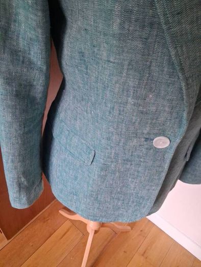 hobbs green mirabel linen blazer Size 10