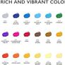 NEW SALE | Acrylic Canvas Paint Kit with 3 Kids Brushes for Crafts, Paper, Rock Painting, Wood,Ceramic & Fabric Vibrant 24 Colours Image 3