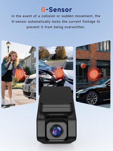 Dash Cam Front and Inside 2.5K+1080P Mini Camera for Cars, Hidden Car Camera Front and Interior, Super Night Vision, 4 IR LEDs, G-Sensor, 24H Parking Mode, Loop Recording, With 32GB Card, Dark