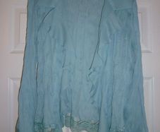 Dressy Frill Flowing laced blouse top. Machinchose.paris Medium. Super Cond.