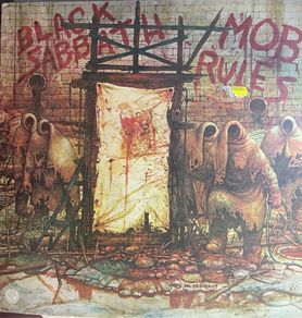 Black Sabbath Irish release 1981 of Mob rules vinyl in vg+ condition