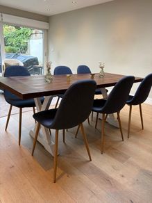 Wooden dining table