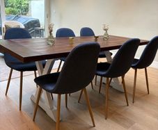 Wooden dining table