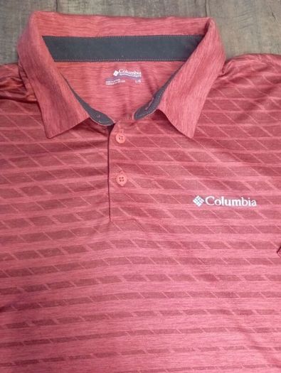 columbia polo shirt(omni shade) size large