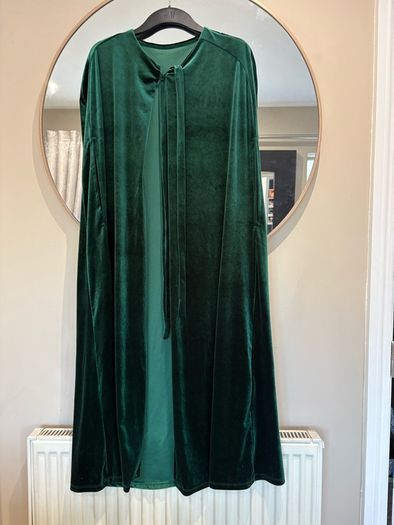 green velvet cape