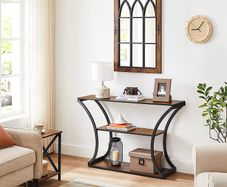 New Vintage Curved Display Table - FREE P&P