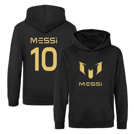 Kids Lionel Messi Inspired Soccer Hoodie Jumper footy merch Jumper Messi Merch Messi Boys Girls Gift Top Tee 3-13yrs Number 10 #10