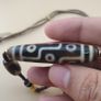 Antique Style Vintage Himalayan 9 Eyes Agate Dzi Bead Pendant Necklace Image 6
