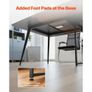 Conference Table, 2400 mm Boat Shaped Office Meeting Table for 10 Person, Modern Large Boat Meeting Desk with Metal Legs Image 6