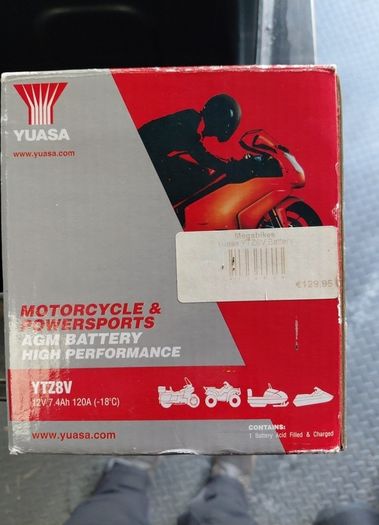 Yuasa Motorbike Battery- Never Used, as new