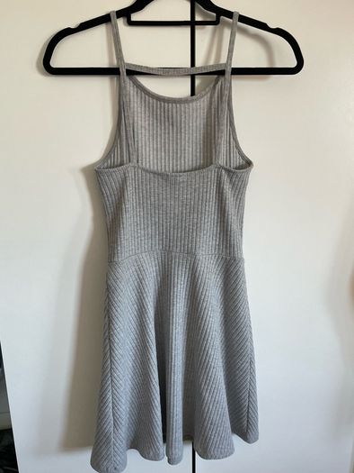 grey skater dress