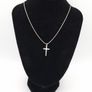 Sterling Silver Cross Charm Pendant Image 10
