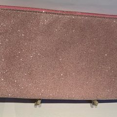 Irish designer DICE Soft Pink Shimmer Clutch Bag Immaculate Condition