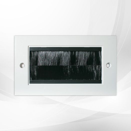 White Double Brush Module 100 x 50mm Aperture