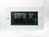 White Double Brush Module 100 x 50mm Aperture