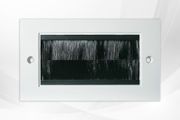 White Double Brush Module 100 x 50mm Aperture