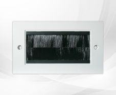 White Double Brush Module 100 x 50mm Aperture