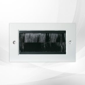 White Double Brush Module 100 x 50mm Aperture