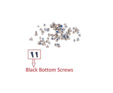 For iPhone 8 Plus Full Complete Screw Set Repair Fix With 2 Black Bottom Screws - FHT28IPFC
