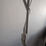 White Floor Lamp with Reading Light   Excellent Condition Image 3