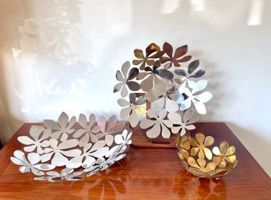Pair of Vintage Ikea Stockholm Stainless Steel Bowls