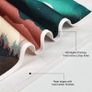 NEW SALE | Set of 2 Japanese Wall Hangings with Tassels, Mountain Forest Sun and Moon Landscape Small Tapestries, Spring Tapestry Wall Art for Bedroom Living Room, 35x50 cm Image 4