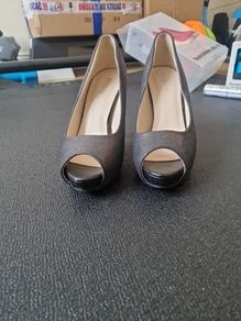 open toe high heels