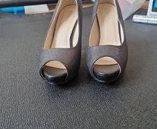 open toe high heels
