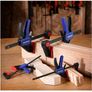 WORKPRO 4-Piece Clamps for Woodworking, 6-Inch x2 & 4.5-Inch x2, One-Handed Clamp/Spreader, Wood Clamps Set, Light-Duty Quick-Change F Clamp 50/150LBS Image 6
