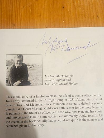 Sheep, Shite And Soldiers.by Michael Mcdonough. Signed First Edition Large Volume Paperback In Good Condition.  See Photos For Same.
