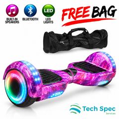 Purple Galaxy 6.5 inch  Hoverboard Bluetooth - FREE Bag