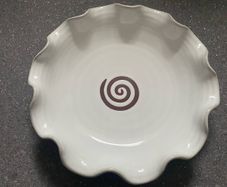 Stephen Pearce Curly Salad Dish Shanagarry Pottery Ceramic