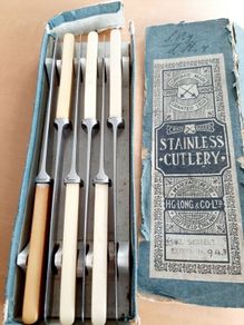 Antique dessert knives (6)
