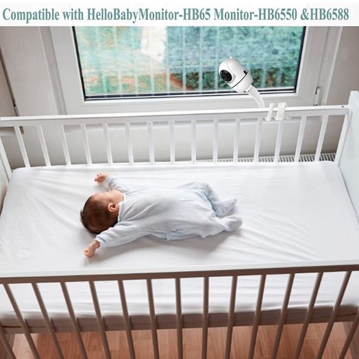 Baby Monitor Holder Compatible with Nooie IPC100 360-degree Baby Monitor Stand Compatible with Hellobaby HB65/HB66 Baby Monitor