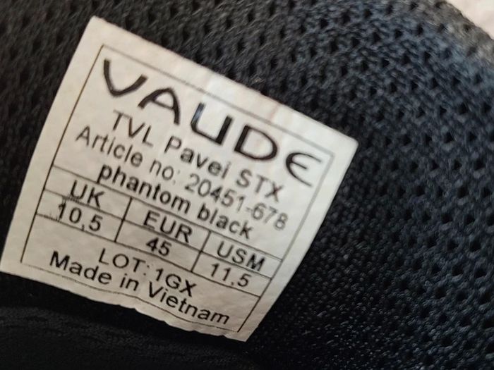 Vaude TVL Pavei STX (waterproof cycling shoes) UK10.5 - EUR45