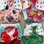 Reusable Pocket Cloth Nappies  9 2 Wraps One Size Image 2