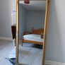 Large gold effect distressed effect mirror Image 2