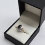 Vintage 9ct Yellow Gold Sapphire & Diamond Cluster Ring Image 3