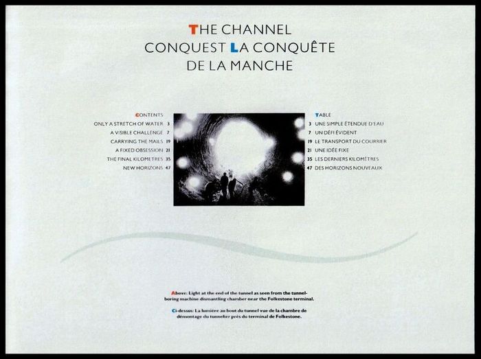 1994 Channel Tunnel Souvenir Folder Complete including presentation pack and First Day Covers from both Great Britain and France