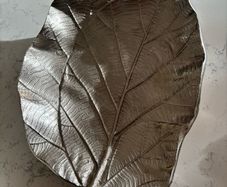 Silver leaf plate - Meadows & Byrne