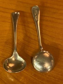 Antique silver spoons