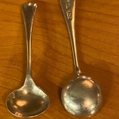 Antique silver spoons