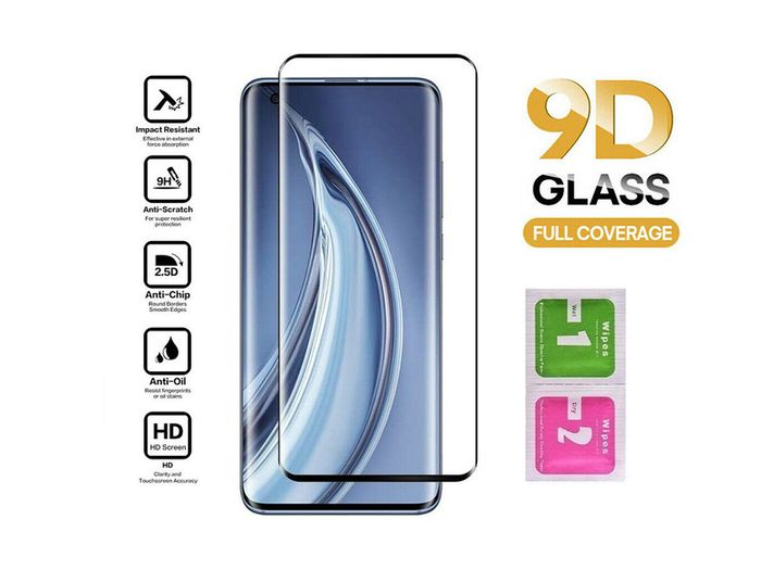 For Xiaomi Mi 10 5G Tempered Glass 9D Curved Screen Protector Full Coverage - FHT05MITG