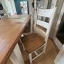 Solid Oak Extendable Cream Dining Table & 6 Chairs Image 5