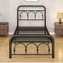 3ft Single Bed Frame with Headboard(90x190cm),Metal Single Size Bed Base Image 8