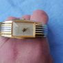 Vintage Bernard Lacomb Women's Two Toned Cuff Band Watch (works well) Image 4