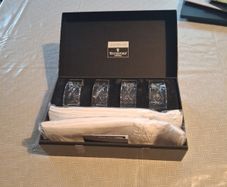 Set of 4 John Rocha Waterford Crystal Napkin Rings