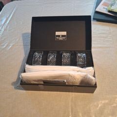 Set of 4 John Rocha Waterford Crystal Napkin Rings