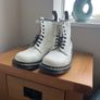 dr. martens white 8-eyelet boots size UK9 Image 8