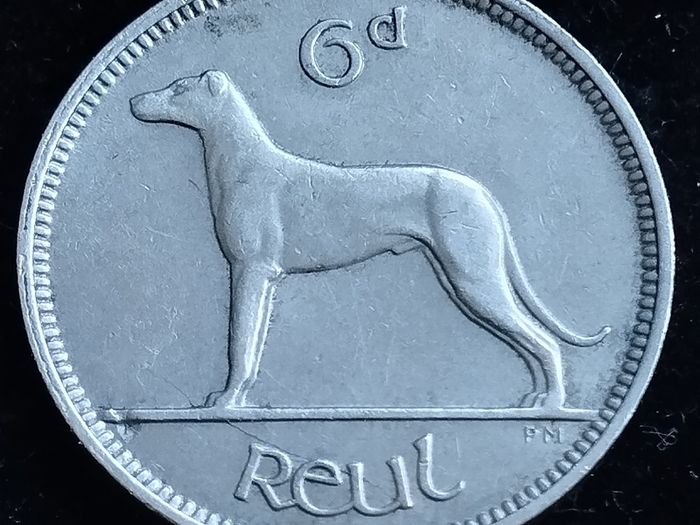 Ireland - 1946 - 6 Pence - Wolfhound - KM.13a - [2705]